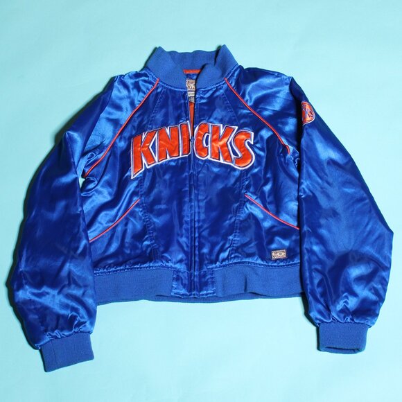 New York Knicks Hardwood Classics Women's Bomber Jacket (L) - Picture 1 of 11